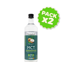 Pacote com 2x Óleo de Coco MCT 500ml. Keto Drasanvi