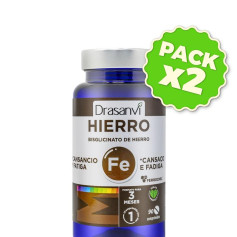 Pacote com 2 comprimidos de Ferro Bisglicinato Ferrochel 90 comprimidos Drasanvi