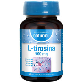 L-Tirosina 500mg 60 Cápsulas Vegetais Naturmil
