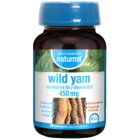 Inhame Selvagem 450mg 60 Comprimidos Naturmil