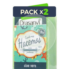 Pacote com 2 sabonetes de Aloe Vera 100g. Drasanvi