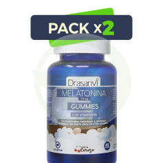 Pacote com 2x Melatonina 1,9 mg + Vitamina B6 Cereja 45 Gomas Drasanvi