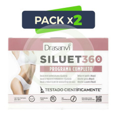 Pacote com 2 comprimidos Siluet 360 120 comprimidos Drasanvi