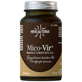 Mico Vir (Reishi e Cordyceps) 70 Cápsulas Hifas Da Terra
