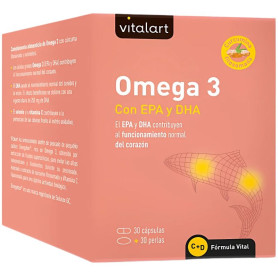 Ômega 3 30 Cápsulas + 30 Pérolas Vitalart