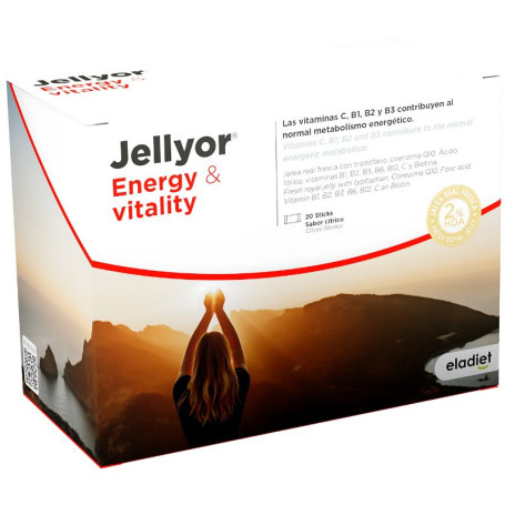 Jellyor Jelly Energia e Vitalidade 20 Sticks Eladiet