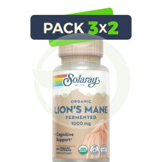 Pacote 3x2 Juba de Leão 500Mg. 60 Cápsulas Solaray