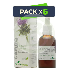 Pacote com 6x Extrato de Cardo Mariano do Século XXI 50ml. Sória Natural