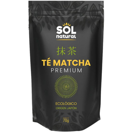 Matcha em pó premium Japão Bio 70g Sol Natural