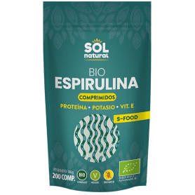 Spirulina Orgânica 200 Comprimidos Sol Natural