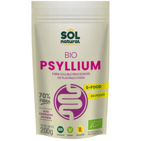 Psyllium em pó orgânico 200g Sol Natural