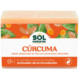 Sabonete Natural de Cúrcuma Frio 100g Sol Natural