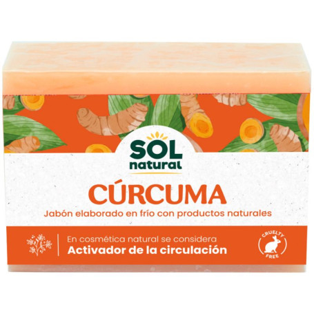 Sabonete Natural de Cúrcuma Frio 100g Sol Natural
