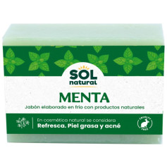 Sabonete de menta preparado a frio Sol Natural 100g