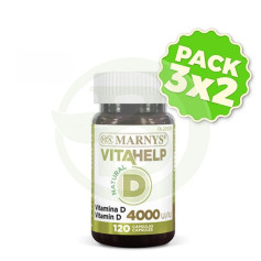 Pacote 3x2 Vitahelp D Natural 120 Cápsulas Marnys
