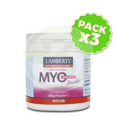 Pacote com 3x Myo Inositol 200Gr. Lamberts