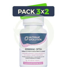 Pack 3x2 Berberina Optim 60 Cápsulas Vegetais Nutrinat Evolution