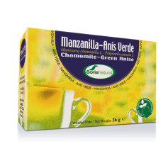 Infusões de camomila com erva-doce Soria Natural
