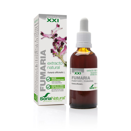 Fórmula do extrato de Fumaria XXI 50Ml. Soria Natural