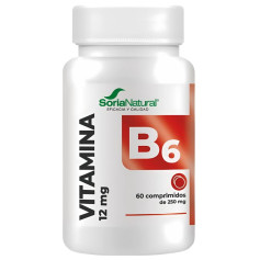 Vitamina B6 de liberação sustentada 60 comprimidos Soria Natural