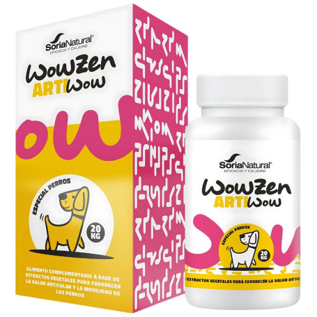 Artiwow Cães 20Kg 60 Comprimidos Soria Natural