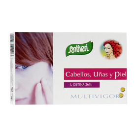 Cabelo, unhas, pele + biotina 48 comprimidos Santiveri