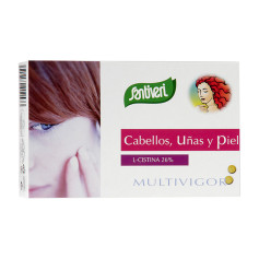 Cabelo, unhas, pele + biotina 48 comprimidos Santiveri
