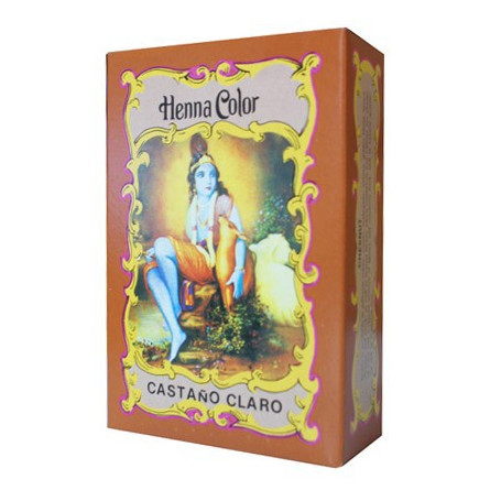 Henna em pó castanho claro Radhe Shyam