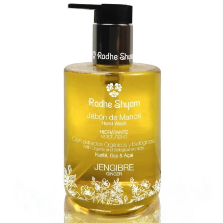 Sabonete Hidratante para Mãos de Gengibre 300ml Radhe Shyam