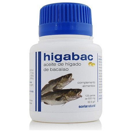 Pérolas naturais de óleo de fígado de bacalhau Soria