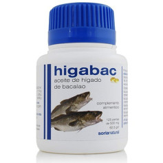 Pérolas naturais de óleo de fígado de bacalhau Soria