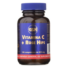 Vitamina C com Rose Hips 100 comprimidos GSN