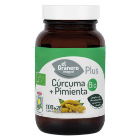 Cúrcuma + Pimenta Orgânica 120 Cápsulas El Granero