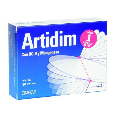 Artidim UC-II 490Mg. 30 cápsulas de Dimefar