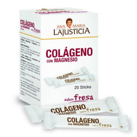 Colágeno com Magnésio 20 Paus de Morango Ana Mª Lajusticia