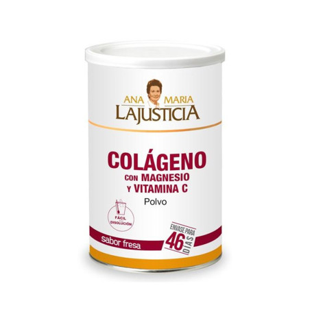 Colágeno com Magnésio Morango 350Gr. Ana M. Lajusticia