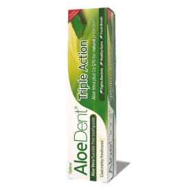Pasta de dente de tripla ação com Aloe Vera Evicro