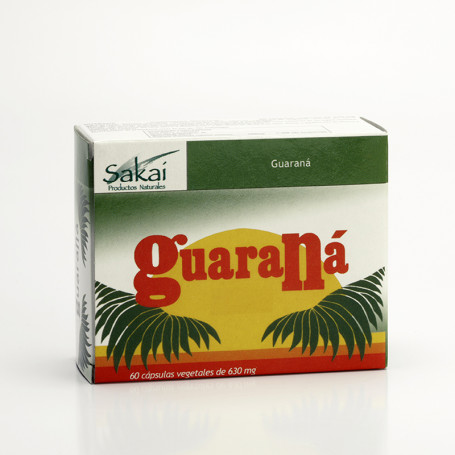 Guaraná 60 cápsulas 500Mg. Sakai