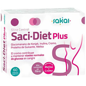 Sline Control Saci-Diet Plus 60 Cápsulas Vegetais Sakai