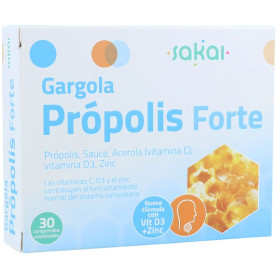 Gargola Própolis Forte 30 Comprimidos Mastigáveis Sakai