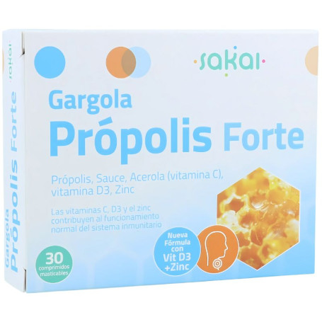 Gargola Própolis Forte 30 Comprimidos Mastigáveis Sakai