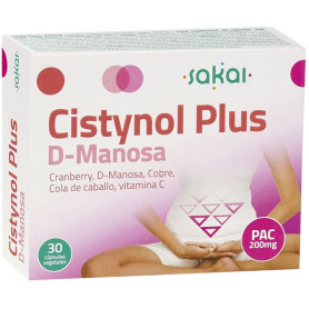 Cistynol Mannose Plus 30 Cápsulas Vegetais Sakai