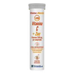 Vitamina C Efervescente + Zinco 20 Comprimidos Ynsadiet