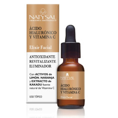 Elixir Facial de Ácido Hialurônico e Vitamina C 15Ml. Natysal