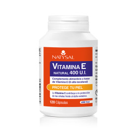 Vitamina E natural 400Ui 120 cápsulas naturais