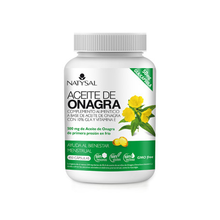 Óleo de Onagra 500Mg. 450 Cápsulas Natysal