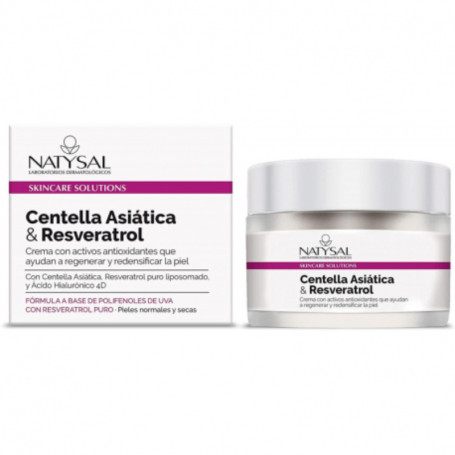 Creme Facial Centella Asiatica e Resveratrol 50Ml Natysal