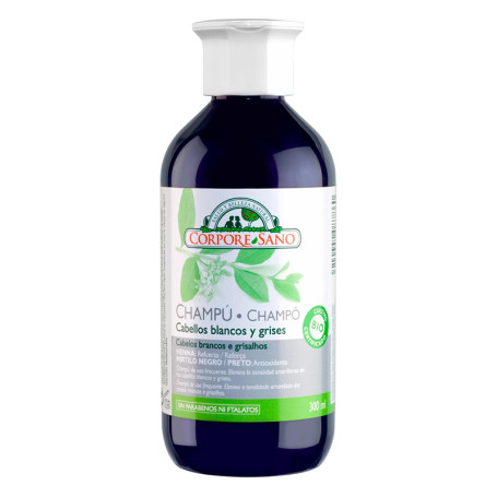 Shampoo Indigo Henna Cabelo Cinza e Branco 300Ml. Corpore Sano