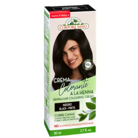 Creme Corante Henna Preto 80Ml. Corpore Sano