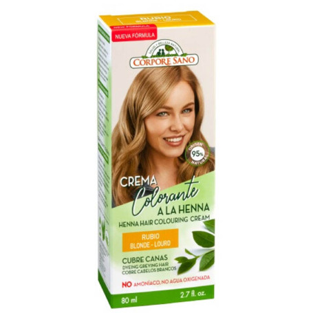 Creme Coloração Para Cabelos Loiros 80Ml. corpo saudável